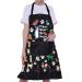 BNQL dog care apron cute dog chest puppies dog waterproof apron dog cooking apron dog trainer groomer gifts dogs make me happy