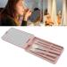 LED Makeup Mirror & Brush Set | High Clarity Rotating & Folding | Travel-Friendly Beauty Kit - Buy Online on SooperMarket.com