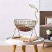 Kitchen Countertop Fruit Rack Fruit Basket Metal Deer Figurine Fruit Basket Fruit Bowl Metal Wire Vegetable Bowl Mesh Countertop Fruit Holder Bowl for Kitchen Counter Gold Black Fruit Trays (Color : - Buy Online on SooperMarket.com