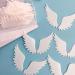 Hpory Cake Topper 60 Pcs Edible White Wings Cupcake Toppers Glutinous Rice Paper Happy Birthday Cake Toppers Angel Wings Cake Decorations for Birthday Wedding Celebration Party - Buy Online on SooperMarket.com