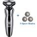 Men's Electric Shaver - 3 in 1 Rotary Razor & Trimmer | Cordless Waterproof & USB Rechargeable - Buy Online on SooperMarket.com