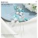 Earent Turquoise Leaf Crystal Wedding Hair Pins - Bridal Hair Accessories for Women and Girls (Pack of 2) - Buy Online on SooperMarket.com
