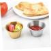 Zerodeko 4pcs Stainless Steel Dipping Sauce Cup Soup Sushi Dipping Bowls Sauce Seasoning Plate Stainless Steel Sauce Dish Gravy Bowl Stainless Steel Portion Cup Desert Round Soy Sauce Bowl - Buy Online on SooperMarket.com