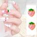 10 PCS 3D Pink Resin Strawberry Nail Charms - Metal Nail Decorations for DIY Crafts and Nail Art - Buy Online on SooperMarket.com