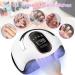 Buy UV LED Nail Lamp 168W - Quick Drying Nail Dryer with 4 Timer Settings & LCD Touch Screen - Compatible with All Gel Types (White - Buy Online on SooperMarket.com