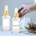 2 oz Clear Glass Dropper Bottles 4-Pack with Golden Lid for Oils - Includes Labels and Funnel - 60 ml Tincture Bottle with Measured Dropper - Buy Online on SooperMarket.com