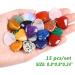 FURREN 15 Piece Quartz Clear Quartz Eye Heart Set Palm Thumb Gemstones 0.8 Inch - Buy Online on SooperMarket.com