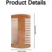 Men's Sandalwood Beard Comb - Anti-Static Moustache & Labour Comb - Buy Online on SooperMarket.com