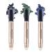 3 Pcs Eyeshadow Stick Set Reddhoon Shimmer Eye Brightener Stick Rotatable C-ream Eye Shadow Pencil Crayon Double Ended Eyeshadow Pencil with Soft Brush for Eye Makeup Set D