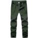 OTU Men's Waterproof Warm Hiking Pants Outdoor Fleece Lined Soft Shell Winter Snow Ski Pants Army Green03 Large