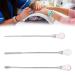 Nail Spatula Stainless Steel Nail Tools for Mixing Nail Polish for Picking Up Nail Decorations(pink)
