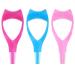 WLLHYF Mascara Shield Guard Cosmetic Eyelash Applicator Mascara Separator Makeup Lash Comb Upper Lower Lash Helper Tool Eyelashes Clean Lash Brush for Women Girls (blue pink rose)
