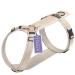 Stuch dog harness - adjustable nylon dishes - padded - for small medium and large dogs color: beige size: xs beige XS
