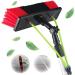 Window Cleaning Pole Water Fed Telescopic Brush Extendable Cleaner Conservatory Roof Cleaning Tools for Photovoltaic Panel Cleaning Trucks Windows Brush Head (Color : 8m/26.24ft Size : 30Cm Brus 8m/26.24ft 50Cm Brush Head