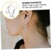 PRETYZOOM Heart Hoop Earrings for Women - Silver Ear Pendant Decor for Nurses & Medical Professionals | Delicate Alloy Jewelry - Buy Online on SooperMarket.com