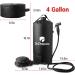 Dr. Prepare 4 Gallon Camping Shower Bag with Upgraded Screw Lid, Pressure Foot Pump, and Handy Nozzle - Portable Solar Shower for Beach, Camping, Hiking Trip - Buy Online on SooperMarket.com