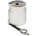 Marine System Made Nylon 3 Strand Anchor/Rigging Line Anchor Rope 3/8 Inch 100FT 150FT White (3/8" x 100') 3/8"x100' White