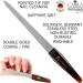 Camila Solingen CS19 8 inch Professional Sapphire Metal Nail File for Fingernail and Toenail Care - Stainless Steel, Double Sided Coarse Fine, Made in Solingen Germany - Manicure Pedicure Tool (Pack of 1) - Buy Online on SooperMarket.com