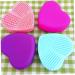 Makeup Brush Silicone Heart-Shaped Makeup Brush Cleaning Brush Heart-Shaped Egg Brush Cleaning Tool Beauty Brush(Green) - Buy Online on SooperMarket.com