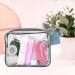2pcs Clear Travel Toiletry Bag Set - TSA Approved Quart Size, Transparent Airport Carry-on Liquid Bags for Easy Security Check (Black) - Buy Online on SooperMarket.com