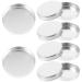 NOLITOY 10 Pcs Empty Round Metal Pans Aluminum Tin Palette Pans Cosmetic Eyeshadow Blush Lipstick Organizer for Eyeshadow Palette Magnetic Makeup Palette 20mm