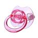 Landofgenie Adult Size Pacifier - Large Shield Gloss Transparent Design - 2 Pack (Blue & Pink) - International Shipping Available - Buy Online on SooperMarket.com