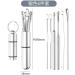 Ear Scoop 6-Piece Set of Ear Picking Tools Adult Ear Pick Ear Scoop Stainless Steel Portable Keychain Ear Scoop - Buy Online on SooperMarket.com