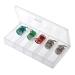 Lixada 5PCS LED Fishing Light Deep Drop Underwater Round Shape Squid Strobe Flashing Light Bait Lure