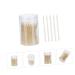 100pcs Lip Brush Set | Silicone Exfoliating Lip Wands | Makeup Tools & Accessories | Portable Flocking Applicator - Yellow - Buy Online on SooperMarket.com