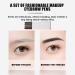 NOLITOY 4pcs Four Forked Eyebrow Pencil Miss Very Fine Makeup - Buy Online on SooperMarket.com