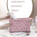 Mikytoper 3 PCS Double Layer Makeup Bags with Diamond Pattern Travel Toiletry Bags - Pink - Buy Online on SooperMarket.com