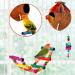 17-Piece Bird Parakeet Toy Set | Swing, Chew, Climb, Hang | Coconut Cage Toys for Cockatiels, Conures, Finches, Budgies | Lovebird Accessories - Buy Online on SooperMarket.com