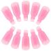 G2PLUS Gel Nail Remover Clips - 10 PCS Nail Polish Remover Finger Clips - Plastic Nail Soak Off Clips - for Removing Gel Nail Polish Pink