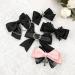Gothic Lace Hair Clip Bow Large Barrette Bow Flat Clips Barrette Hairpin Bow Elegant Hair Clip for Bunches - Buy Online on SooperMarket.com