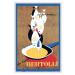 Bertolli Olive Oil (Olio d Oliva) Nel Loro Destino - Vintage Advertising Poster by Erberto Carboni c.1953 - Master Art Print (Unframed) 12in x 18in 12 x 18 in Poster Print