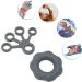 Finger Exerciser Soft Lightweight Silicone Grip Strengthener Washable Flexible for Weak Hands (Dark Grey) - Buy Online on SooperMarket.com