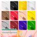 MEET ACROSS 12 Colors Painting Gel Nail Polish Kit with Drawing Brush Pen | Soak Off UV LED Gel Set for Nail Art Design - Buy Online on SooperMarket.com