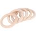 20 Pcs Baby Wooden Rings - Natural 65mm Tinkering Circles for DIY Crafts & Art | Unfinished Wood Rings for Childhood Projects - Buy Online on SooperMarket.com