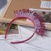 Guqqeuc Happy Birthday Tiara Birthday Crown Birthday Accessories for Women Girls Birthday Party Favours Birthday Headband Hairband Red - Buy Online on SooperMarket.com