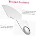 PLAFOPE 4pcs Face Foundation Spatula Makeup Plate Mixer Makeup Mixing Spatula Palette Stainless Steel Silver - Buy Online on SooperMarket.com