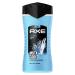AX 3-in-1 shower gel & shampoo ICE chill for long-lasting freshness and fragrance after the shower dermatologically tested 250 ml fresh 250 ml (1 Pack)