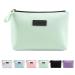 Small cosmetic pocket Maange Small Make -up Pocket Prevable Travel Pocket waterproof PU leather with handle cute versatile zip pocket for women (green)