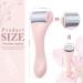 Pink Stainless Steel Ice Roller Set for Face and Eye | Skin Care for Puffiness, Migraine Pain Relief, Dark Circles | 2-Piece Facial Roller Kit - Buy Online on SooperMarket.com