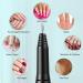 Weiyi Nail Miller Set - Professional Electric Nail File & Grinder for Manicure | Low Vibration 6 Drilling Sleeves 20000 RPM - Ideal Nail Care Device - Buy Online on SooperMarket.com