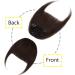 Silk-co One Piece Hair Bangs Fringe Hair Extensions Clip in Human Hair Extension #02 Dark Brown Straight Flat with Temple - Buy Online on SooperMarket.com