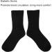 Diabetic Foot Ankle Quarter Socks for Swollen Edema & Circulatory Feet - Wide Non-Binding Top, Moisture Wicking - Black - Buy Online on SooperMarket.com