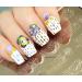 KADS Nail Stamping Plate Flower Nature Nail Art Stamp Template DIY Image Template Manicure Stamping Plate Stencil Tools (FL028)