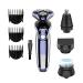 GeRRiT Electric Shavers for Men Mens Electric Razor Dry Wet Waterproof Man Rotary Facial Shaver Face Shaver Cordless Travel USB Rechargeable with Beard Trimmer for Husband Shaving