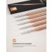 Nicpro Detail Paint Brushes 5 PCS Extra Fine Tip 000 - Professional Miniature Painting Set for Watercolor, Oil, Acrylic - Rose Gold - Buy Online on SooperMarket.com