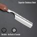 Stainless Steel Cut Throat Razor Kit for Men - Single Edge Shaving Blades Ideal for Barber, Home & Salon Use - Straight Razor Gift Set - Buy Online on SooperMarket.com